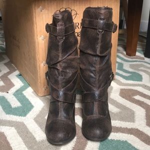Nadara Ponder Brown Boots sz 6